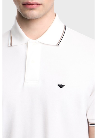 Emporio Armani Erkek Polo Em004606 Af23090 U0003 Beyaz Beyaz