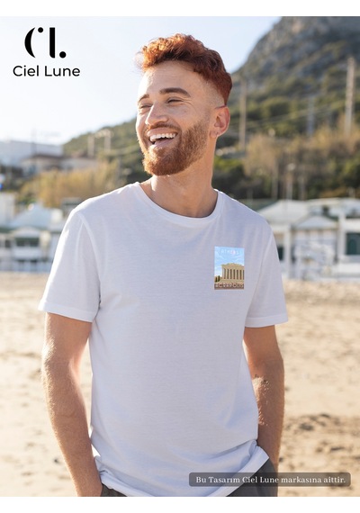 Nevermind Unisex Kadın Erkek Athens Acropolis Baskılı Özel Tasarım Oversiz Beyaz Nevermind Unisex Kadın Erkek Athens Acropolis Baskılı Özel Tasarım Oversiz Beyaz