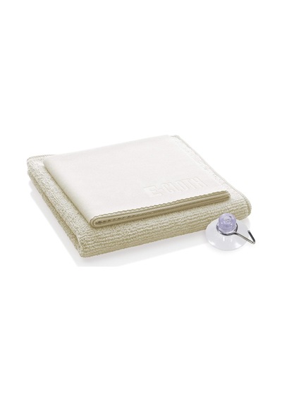 Shower Cleaning Pack Duş Temizleme Seti, Mikrofiber, Fildişi, Eco Ambalaj Belirtilmemiş