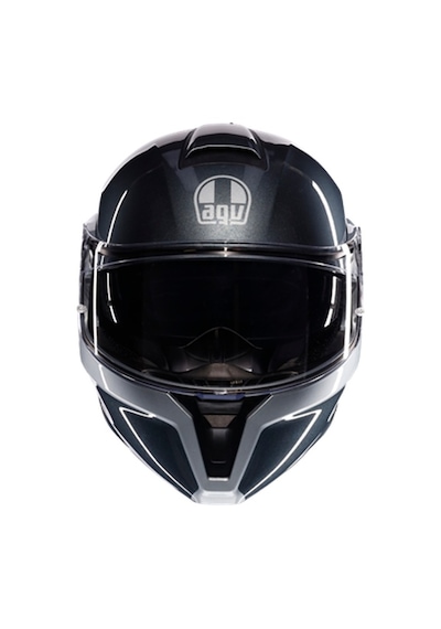 Agv Kask/streetmodular Levıco Grey Sılver Siyah