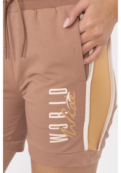 Maraton Sportswear Regular Kadın Basic Mantar Şort 21159-mantar