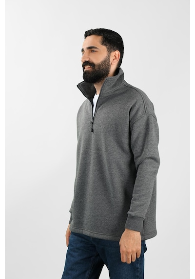 Balins Unisex Balıkçı Yaka Antrasit Sweatshirt Çok Renkli