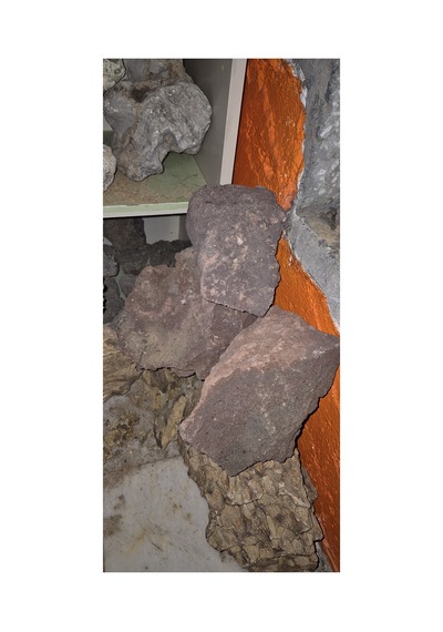 Turuncu Kaya Doğal Akvaryum Tasarım Kayası 1kg
