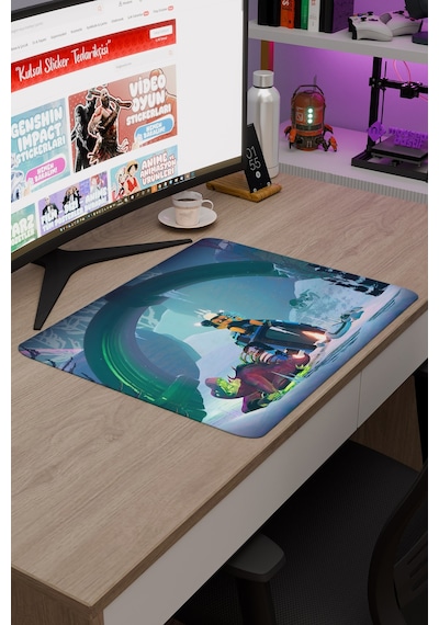 Risk Of Rain Kaymaz Dikişli Kauçuk Oyuncu Mousepad V4 - 48x40 Xl Gaming Mouse Pad Fare Altlığı