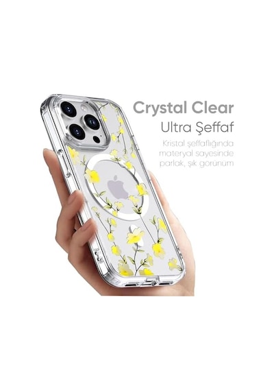 İphone 15 Pro Max İçin Flower Serisi Magsafe İle Uyumlu Göz Alıcı Ve Şık Tasarımlı Çiçek Desenli Silikon Kılıf Kapak Yellow, 15 Pro Max 6998 İphone 15 Pro Max İçin Flower Serisi Magsafe İle Uyumlu Göz Alıcı Ve Şık Tasarımlı Çiçek Desenli Silikon Kılıf Kapak Yellow, 15 Pro Max 6998
