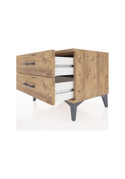 Hyperion Komodin 2 Çekmeceli 60x44x48 Çam-çam Çam