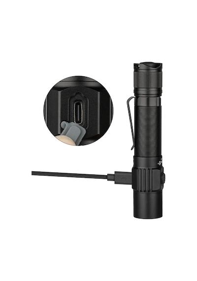 Trustfire T10r Taktik Led El Feneri 1800 Lümen Güçlü Tip C Usb Şarj Edilebilir T10r Black T10r Çok Renkli