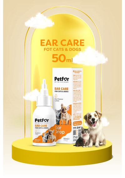 Kedi Ve Köpekler İçin Kulak Bakım Damlası 50 Ml