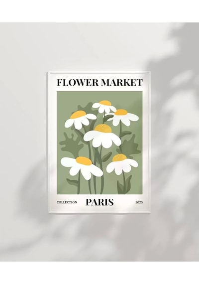 Çerçevesiz Poster Paris'in Neşeli Papatyaları
