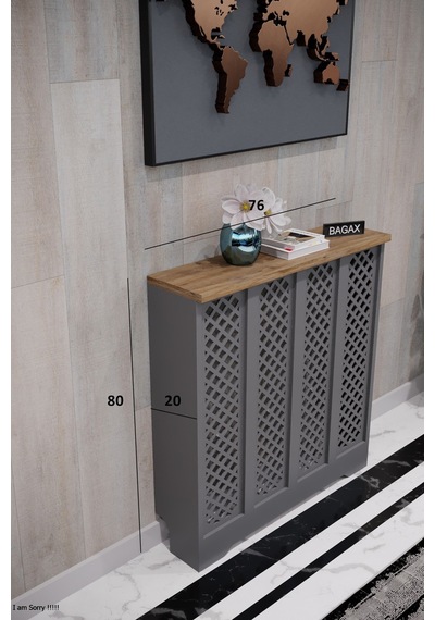Dekoratif Petek Dolabı Kalorifer Peteği Kapatma Ünitesi Modern Tasarım İç Ölçü 76 Cm Dış Ölçü 80 Cm Petek 76 Antrasit Üstü Çam D7 Dekoratif Petek Dolabı Kalorifer Peteği Kapatma Ünitesi Modern Tasarım İç Ölçü 76 Cm Dış Ölçü 80 Cm Petek 76 Antrasit Üstü Çam D7