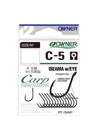 Owner 53265 C-5 Carp Iseama W/eye Sazan İğnesi No:3 - Standart