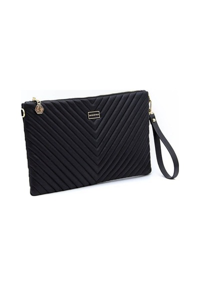 Silver Polo Sp1034 Kadın Portföy & Clutch Kapitone V Siyah-siyah