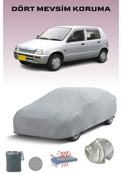 Gri Suzuki Alto 4 Araba Brandası, Oto Örtüsü, Araba Çadırı Gri