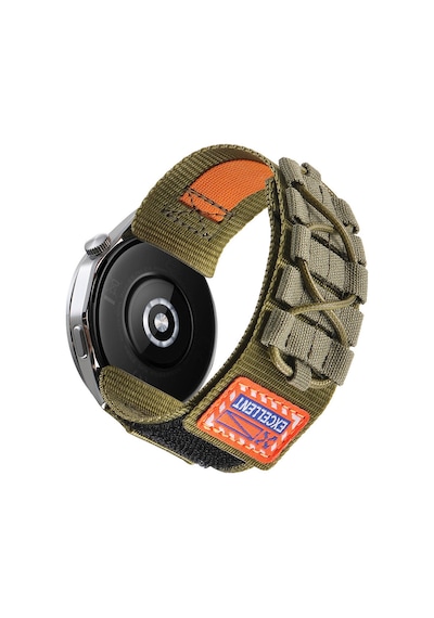 Xiaomi Amazfit Pace Mkst Krd-112 22mm Orbital Örgülü Halat Tasarımlı Naylon Kumaş Hasır Kordon-mavi