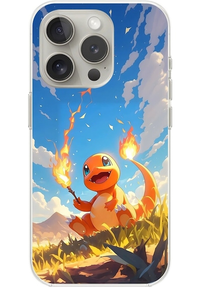 Apple Uyumlu iPhone 16 Pro Max Şeffaf Kılıf Pokemon 5 Tasarımlı