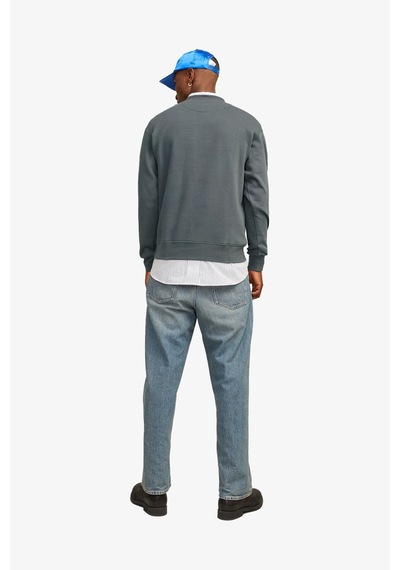 Jack & Jones Jorvesterbro Sweat Crew Neck Noos Erkek Gri Sweatshirt 12241694-ırongate Gri