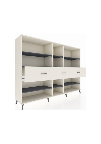 Hyperion Dolap 9 Raflı 3 Çekmeceli 220x44x163 Aytaşı-antrasit/ay Aytaşı-antrasit/aytaşı Hyperion Dolap 9 Raflı 3 Çekmeceli 220x44x163 Aytaşı-antrasit/ay Aytaşı-antrasit/aytaşı