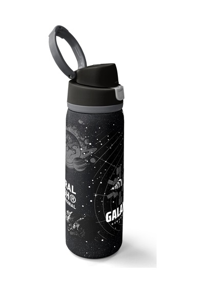 Coral High Siyah Galaxy Desenli Pipetli Ve Direkt İçim Çelik Termos 800 Ml 38533 Siyah