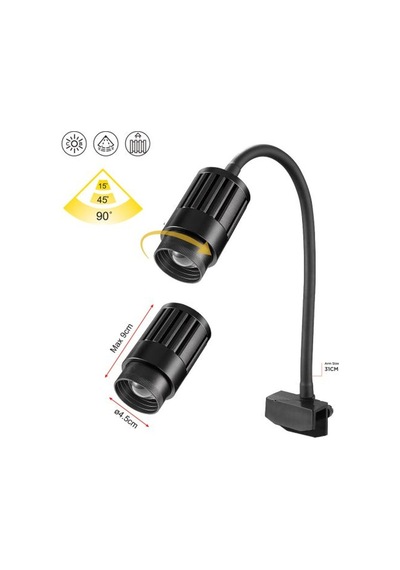 Coco 15w Odak Ve Yön Ayar Led Akvaryum Aydınlatma Çap 55x98 Mm