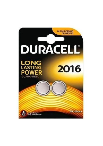 Mey İthalat Duracell Cr 2016 Lityum Pil 3 Volt 2 Li Paket Renkli