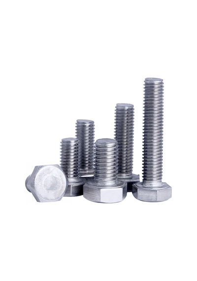 M4x12mm Cıvata Beyaz Altıköşe 5.8 Kalite Dın933 10 Adet Diğer