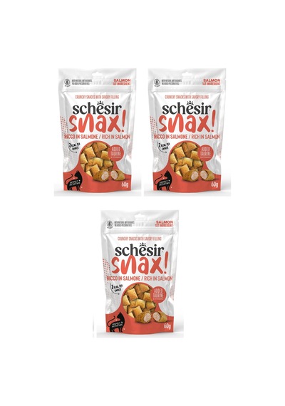 Schesir Snax Somonlu Dolgulu Kedi Ödül Maması 60 G X 3 Adet