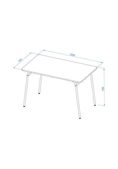 Mutfak Masası 120x70x75 Cm Bej - Kum Beji