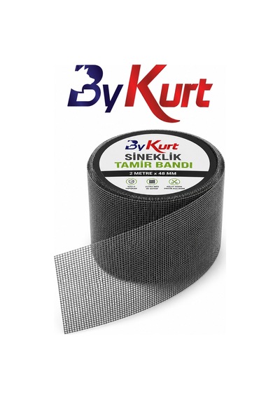 Sineklik Tamir Bandı 2 Metre X 48 Mm Yapışkanlı File Onarım Bandı Pencere Balkon Kapı Sineklik Yama Bandı