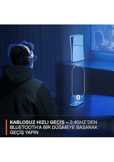 SteelSeries Arctis Nova 5P Wireless - Bluetooth Kablosuz Kulak Üstü Oyuncu Kulaklığı