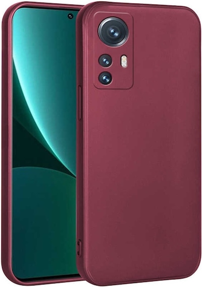 Kilifone - Xiaomi Uyumlu Mi 12 Lite - Kılıf Mat Renkli Esnek Premier Silikon Kapak - Mürdüm