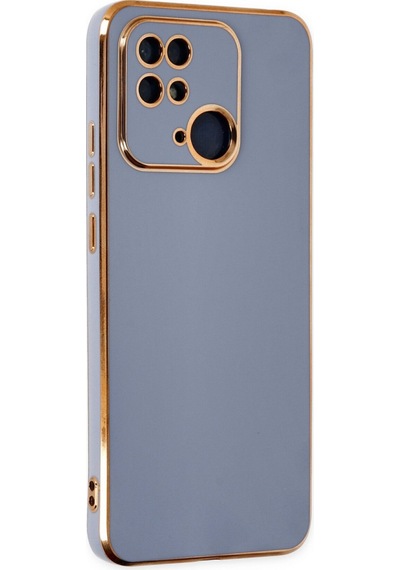 Xiaomi Redmi 10c Uyumlu Kılıf Volet Silikon - Mavi