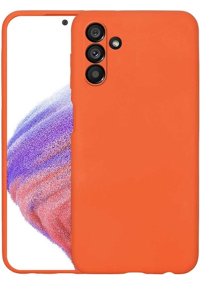 Zore Galaxy Uyumlu A04s Kılıf Mara Lansman Kapak - Turuncu Turuncu