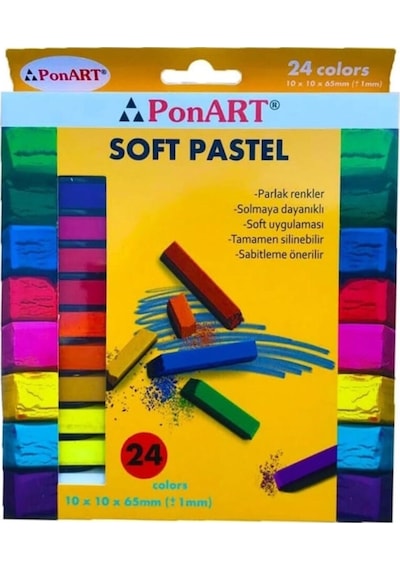 Soft Pastel Toz Pastel Boya Seti 24 Renk No Color