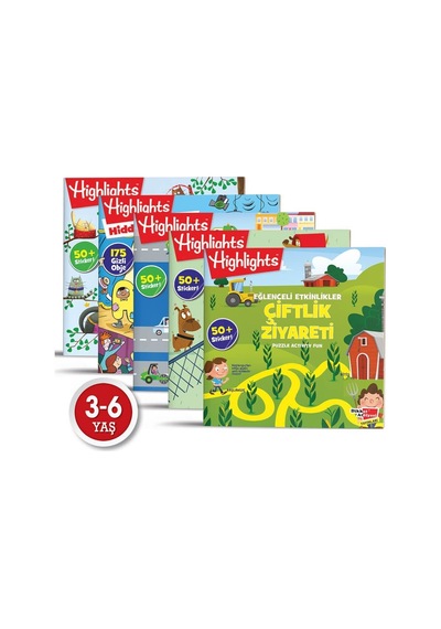 Highlights Sticker Eğlenceli Etkinlikler Hikayeli Bulmaca 5li Set