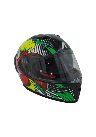 Arwic Çocuk Fullface Motosiklet Kaskı Ar931 Duck Güneş Vizörlü Ece-r 22.06 Siyah