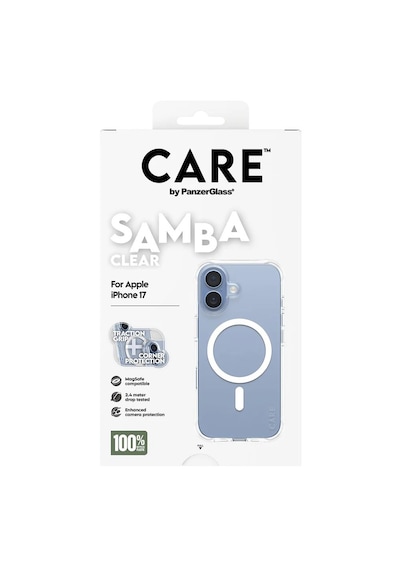 Panzerglass Care Apple iPhone Uyumlu  17 Fashionable Case Samba Magsafe Şeffaf Kılıf