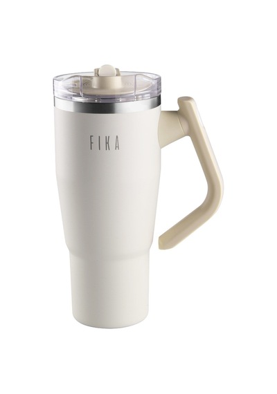 Fika Lumi Döner Kulplu Termos 950 Ml - Bej-7569
