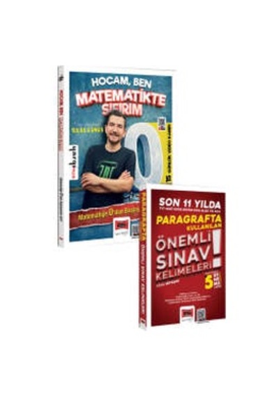Yargı Yayınları Tüm Adaylar İçin Matematikte Sıfırım Ve Son 11 Yılda Paragrafta Kullanılan Önemli Sınav Kelimeleri Süper İkili Set