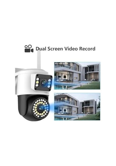 Yoosee 4mp Çift Lens Ip Kamera - Wifi Açık Kapalı Otomatik İzleme, Su Geçirmez Kablosuz Güvenlik Ev Kamerası, Re