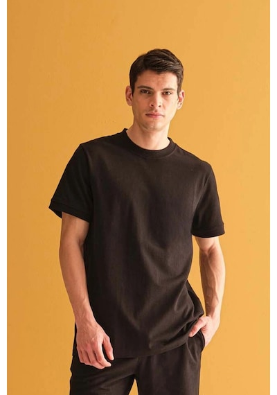 Tarzsokak Erkek Oversize Comfort Kısa Kollu Siyah