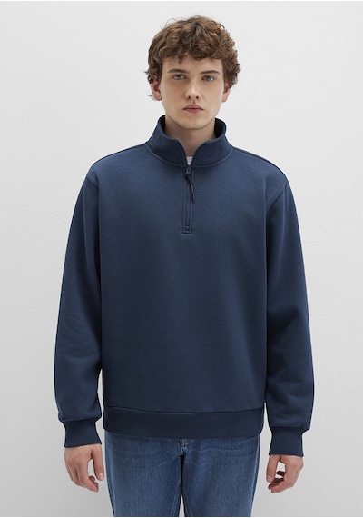 Mavi - Yarı Fermuarlı Lacivert Basic Sweatshirt 0s10278-70490 Lacivert