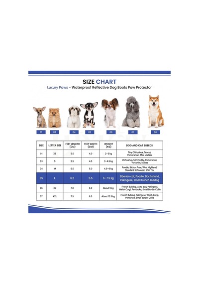 Patibon Su Geçirmez Köpek Botu 4 Lü Set - Yansıtıcı Şeritli & Kaymaz Taban M 4 Beden Sarı