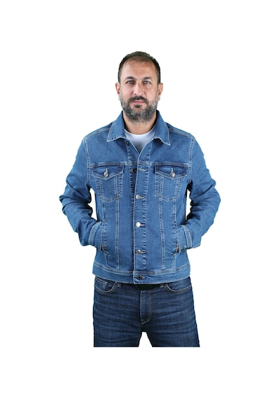 Balins Erkek Denım Mavi Kot Ceket Mavi