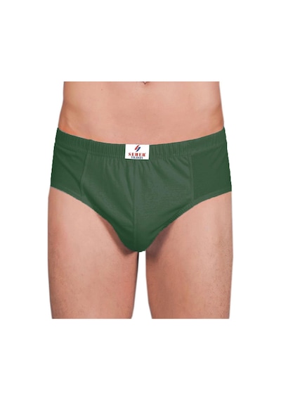 Seher Yıldızı Erkek Slip Külot Pamuklu Renkli 6 Lı Paket Haki