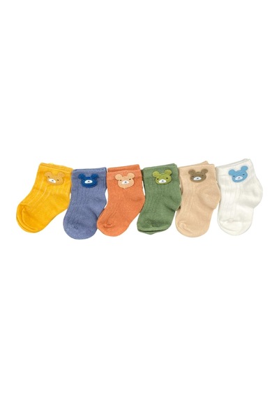 Defne Baby 6lı Bebek Çorabı 6e002-24 Çok Renkli