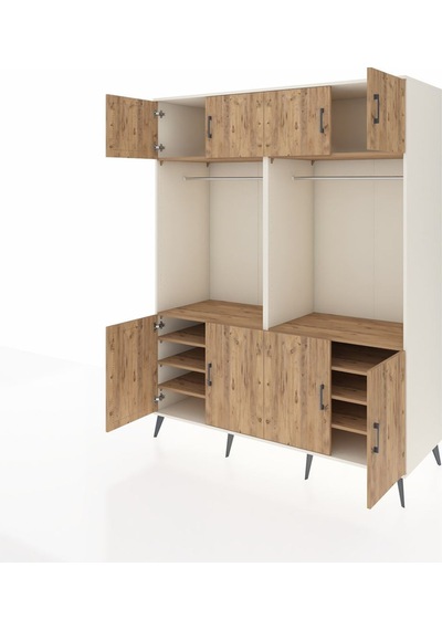 Kronos Gardrop 10 Raflı 8 Kapaklı 2 Askılı 176x59x221 Aytaşı-çam Çam Kronos Gardrop 10 Raflı 8 Kapaklı 2 Askılı 176x59x221 Aytaşı-çam Çam