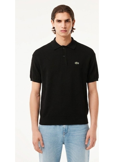 Lacoste Polo Yaka Triko T-shirt Siyah