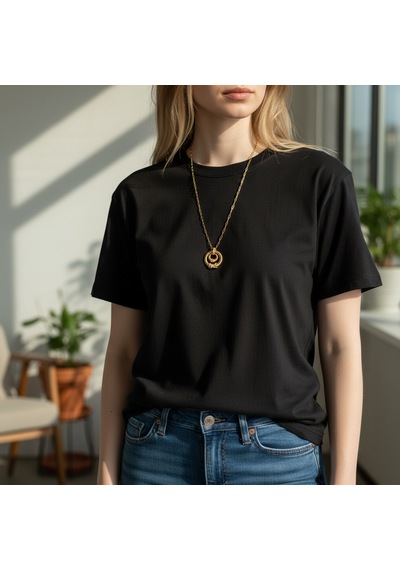 Zirkon Taşlı Burgu Model Çelik Gold Zincir Kolye Diğer