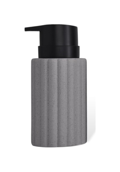 New Max Premium Serisi 300 Ml Sıvı Sabunluk Pompalı Seramik Sıvı Sabunluk Dispencer Gri 12 Izgara