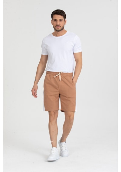 Twenty3 Erkek Basic Şerit Detaylı Cepli Şort 001